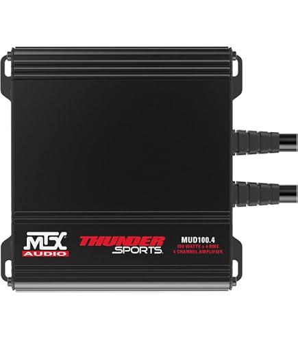 Amazon.com: MTX MUD100.4 400 Watt RMS 4-Channel Amplifier Amp For